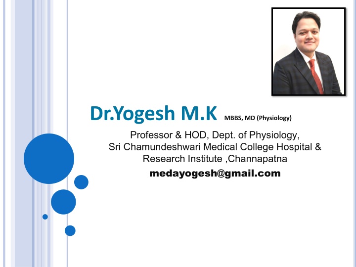 dr yogesh m k mbbs md physiology professor