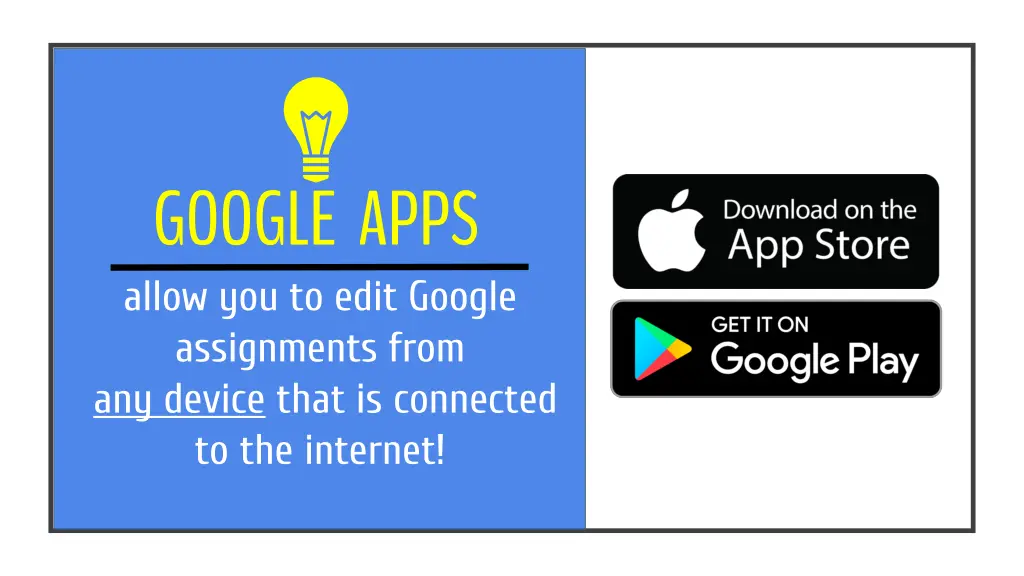 google apps allow you to edit google assignments