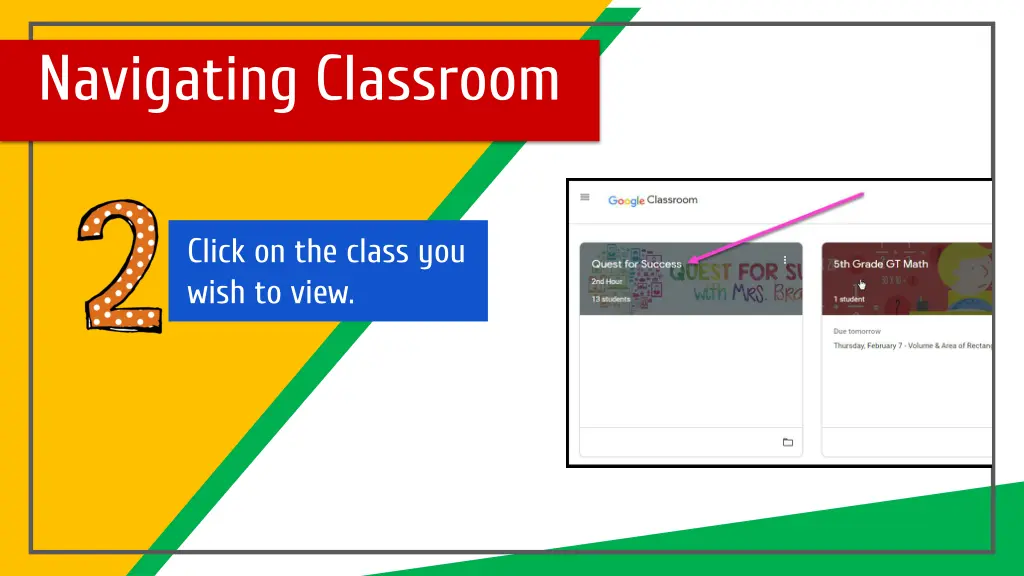 navigating classroom 1