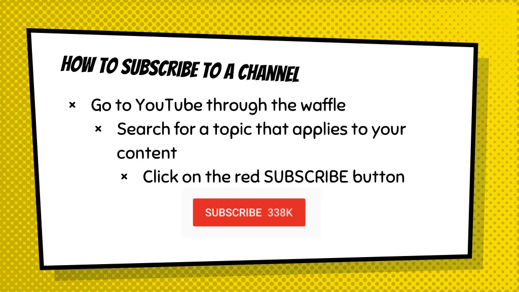 go to youtube through the waffle search