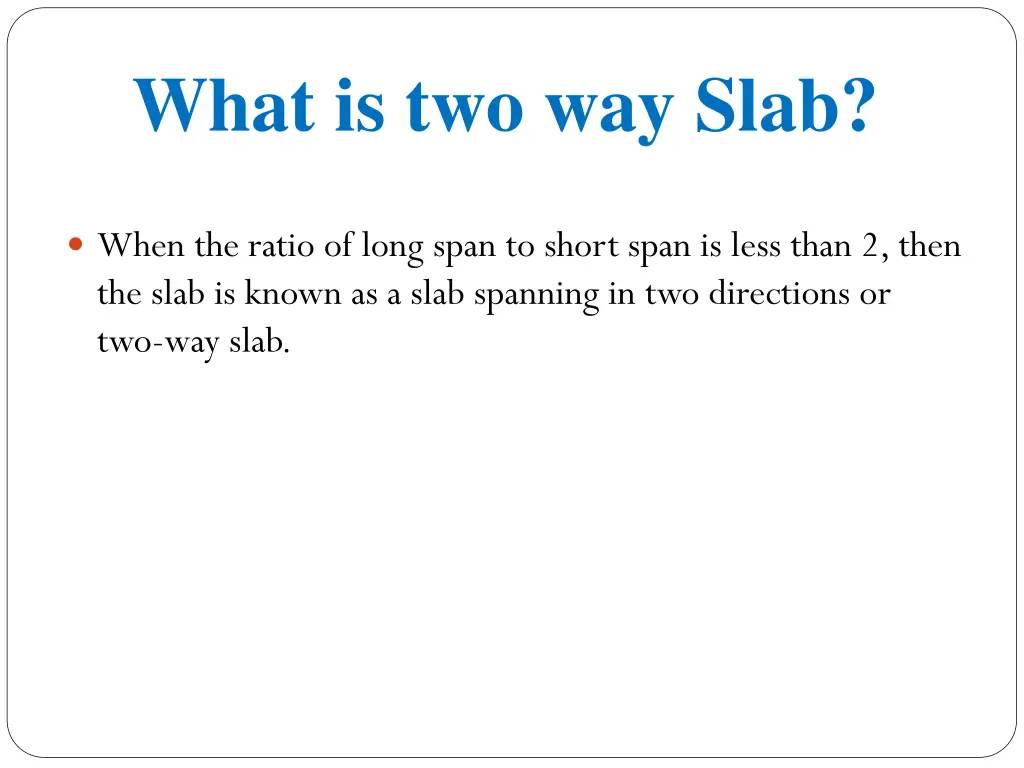 what is two way slab