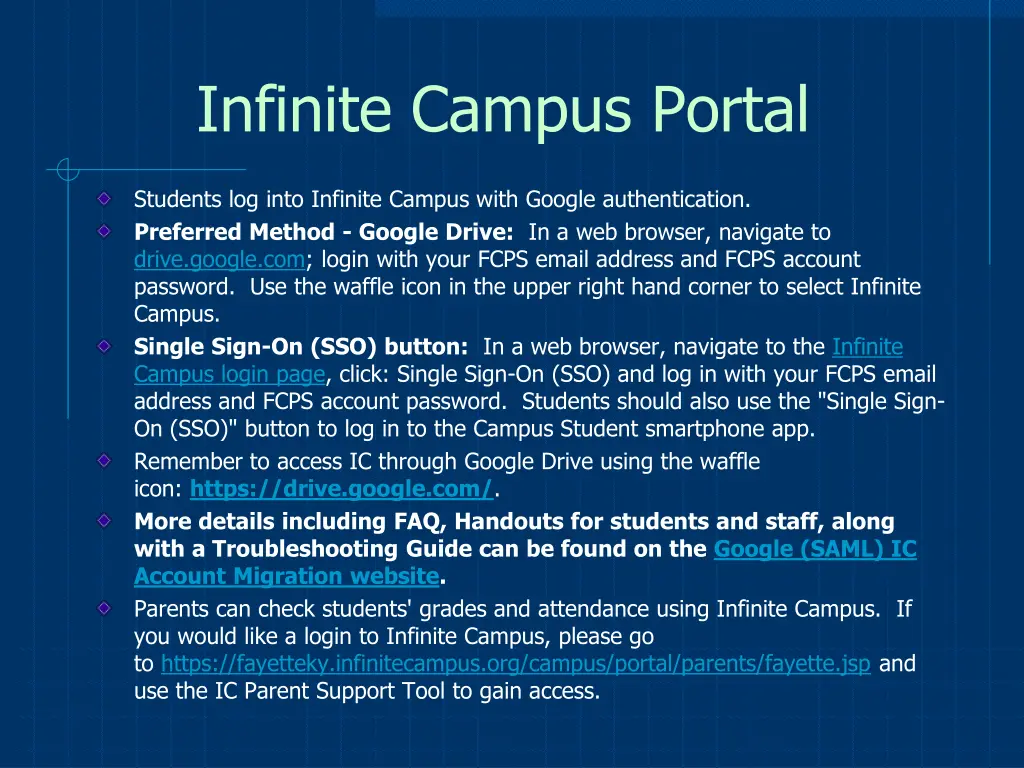 infinite campus portal