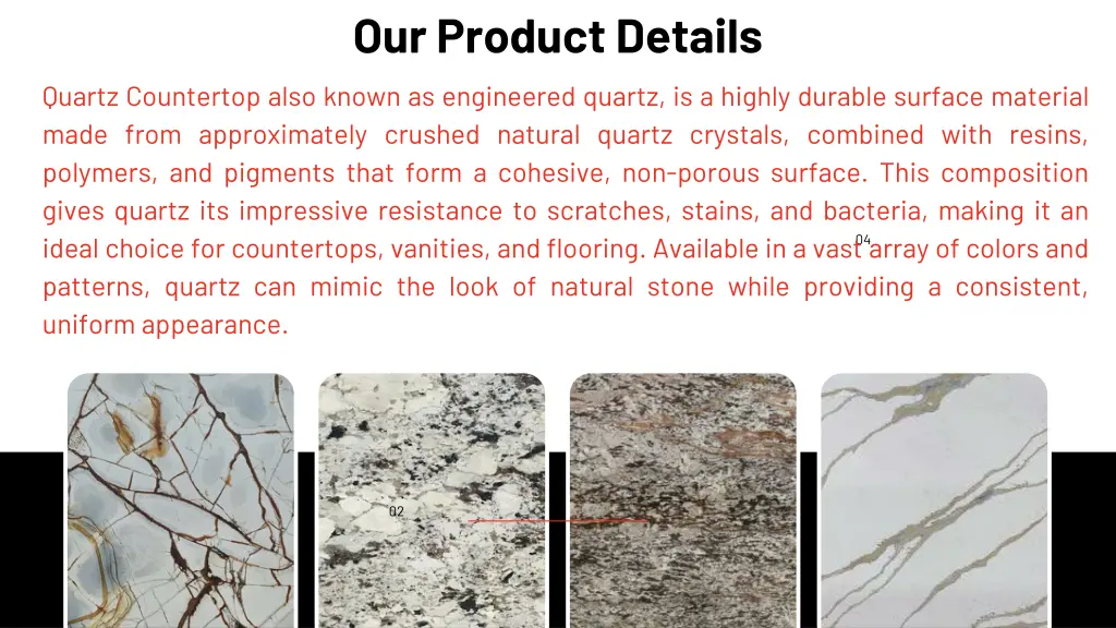 our product details