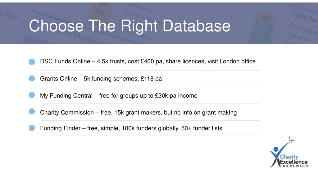 choose the right database