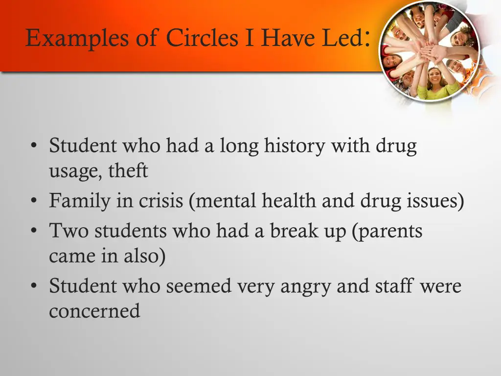 examples of circles i have led