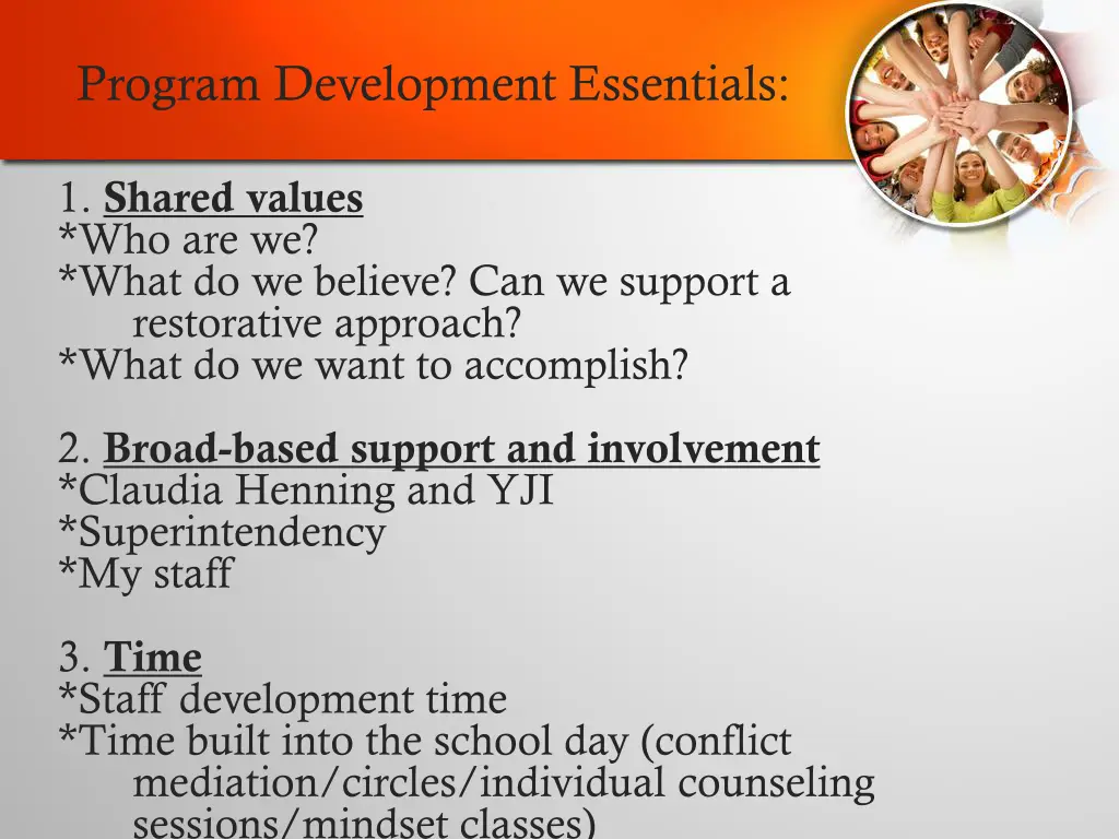 program development essentials