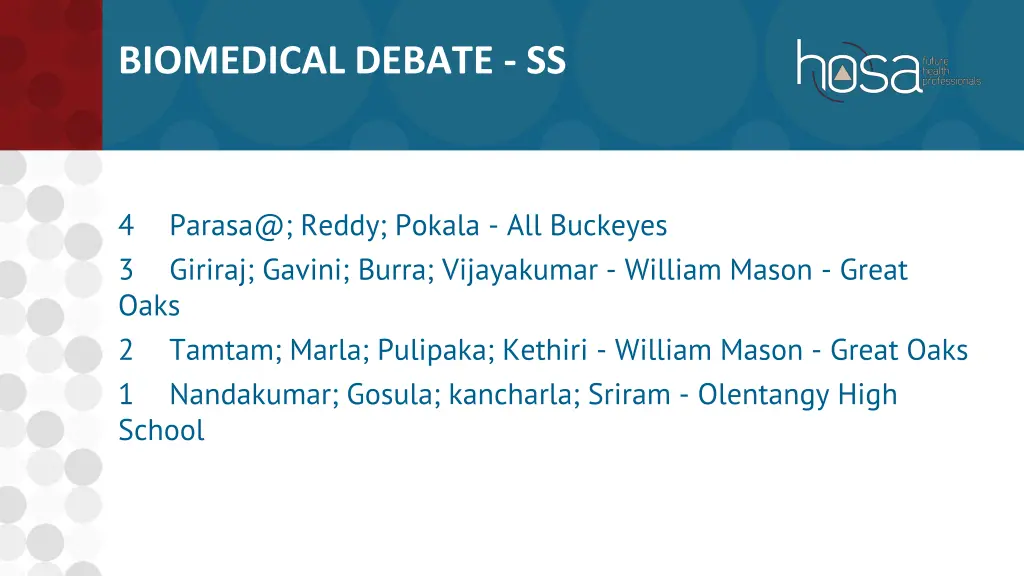 biomedical debate ss