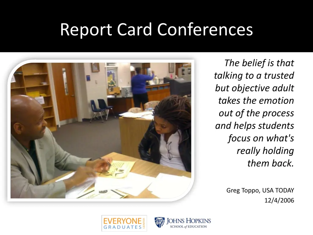 report card conferences