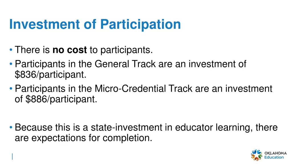 investment of participation