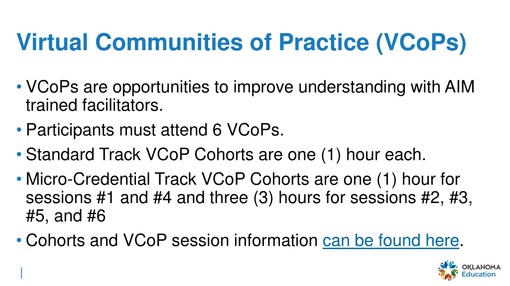 virtual communities of practice vcops