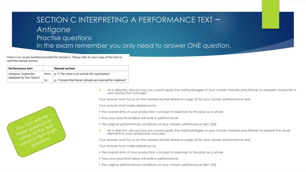 section c interpreting a performance text 1