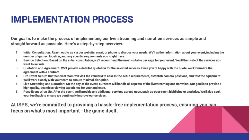 implementation process