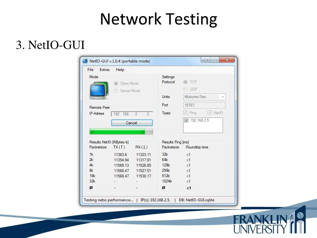 network testing 11