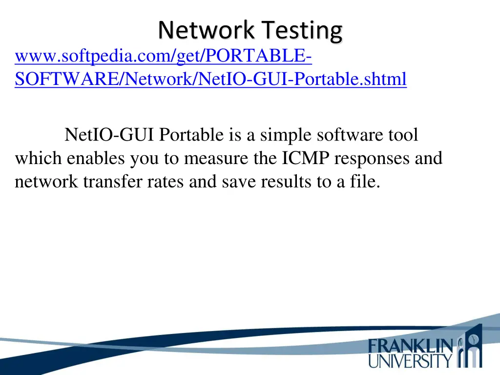 network testing 13