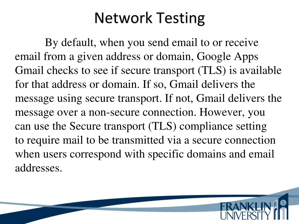 network testing 5