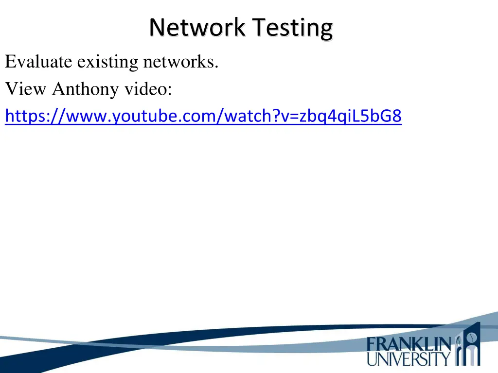 network testing