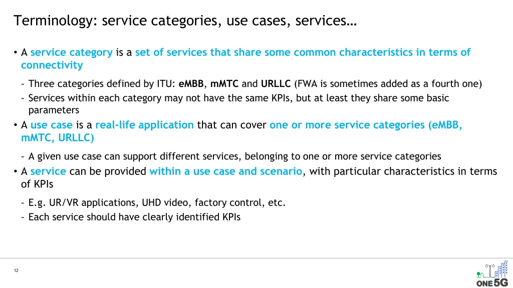 terminology service categories use cases services