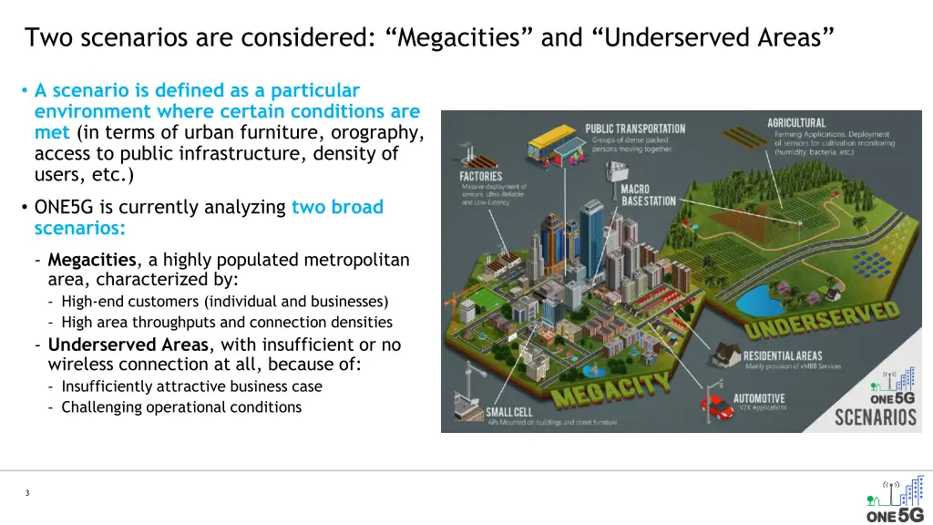 two scenarios are considered megacities