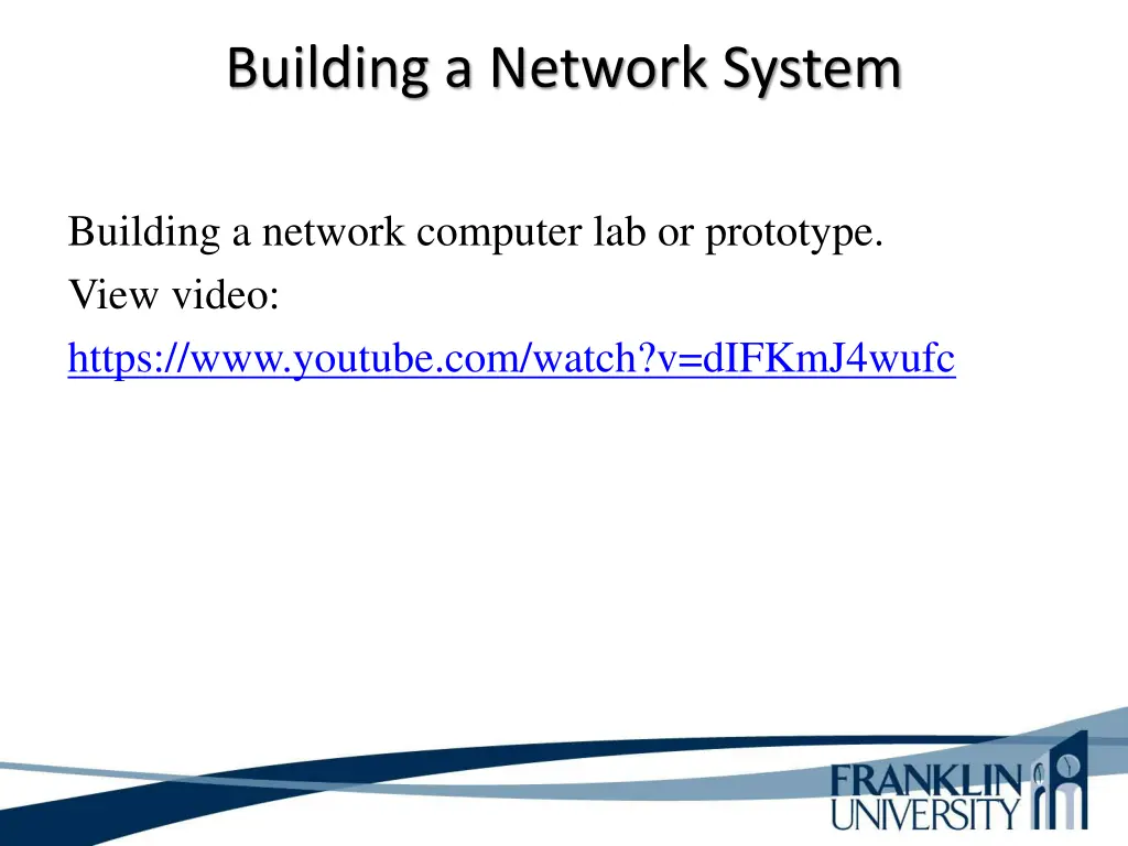 building a network system