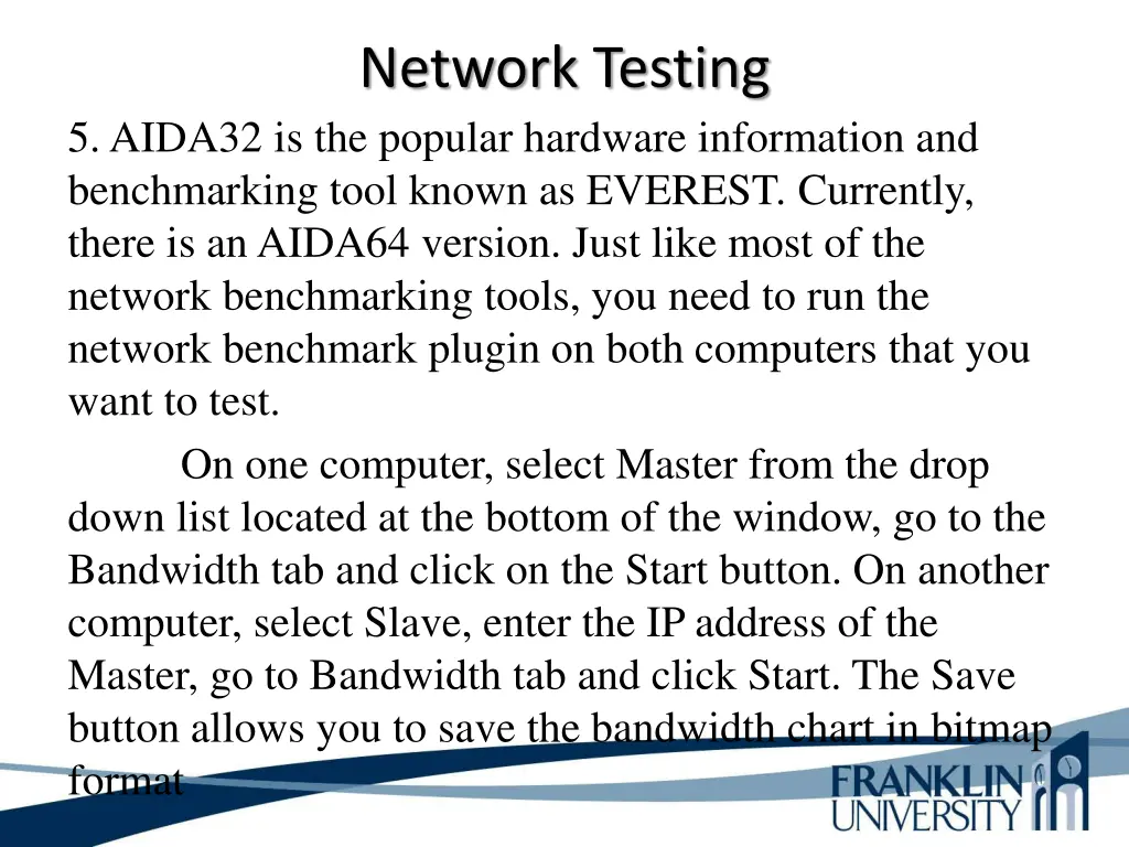 network testing 14