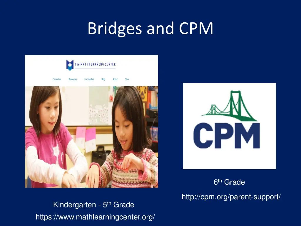 bridges and cpm