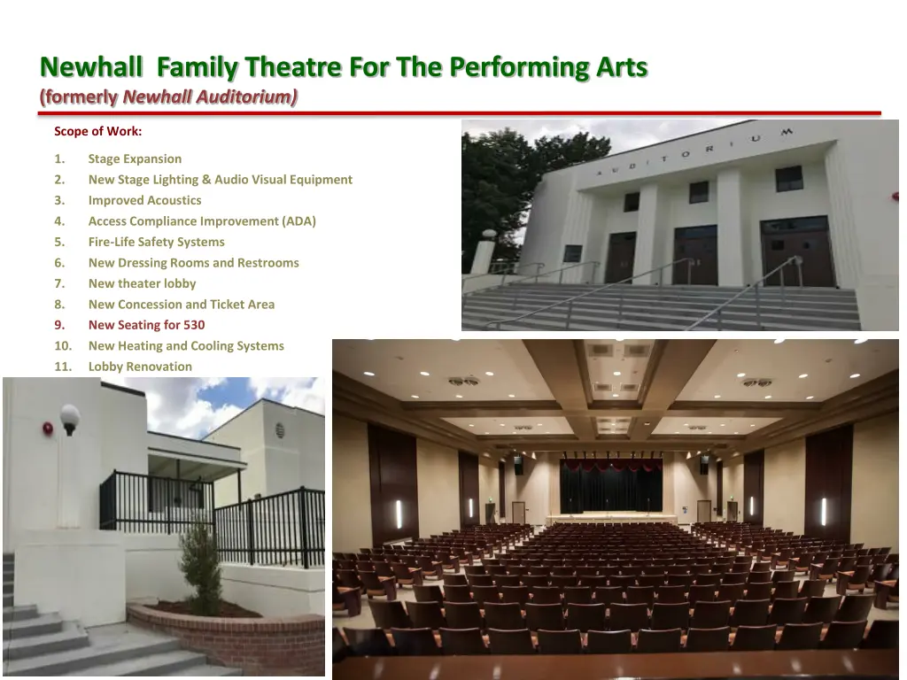 newhall family theatre for the performing arts