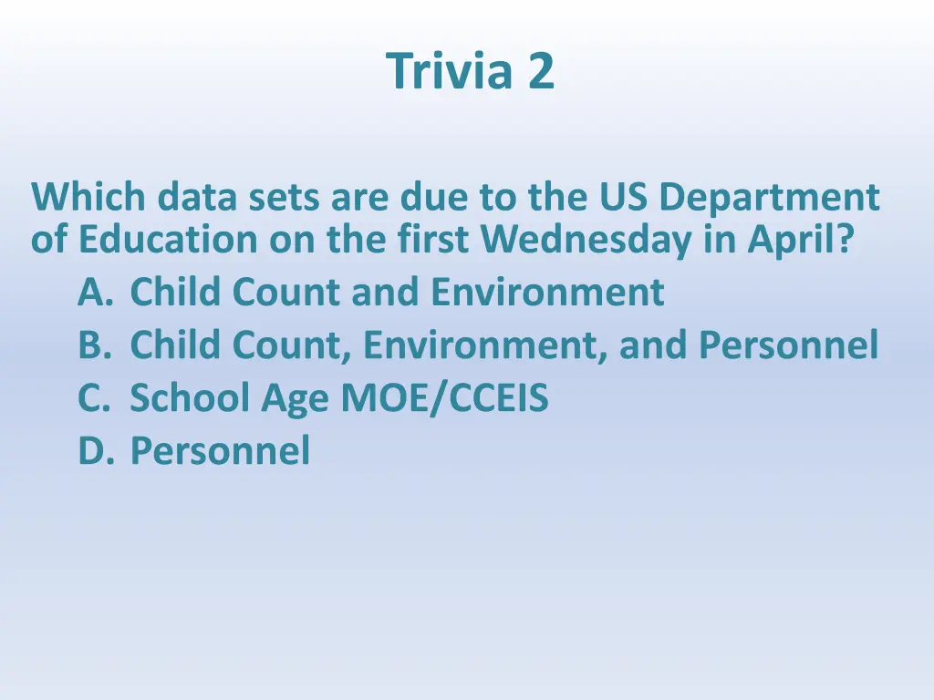 trivia 2