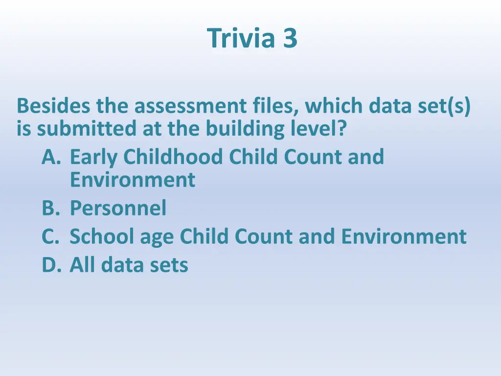 trivia 3