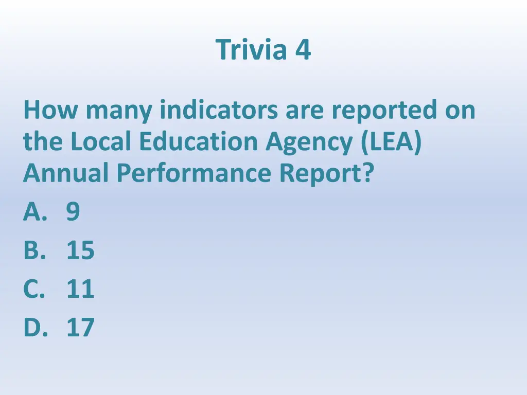 trivia 4