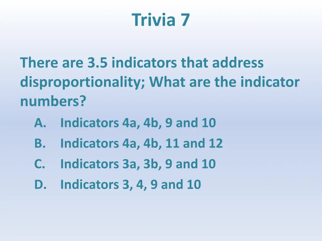 trivia 7