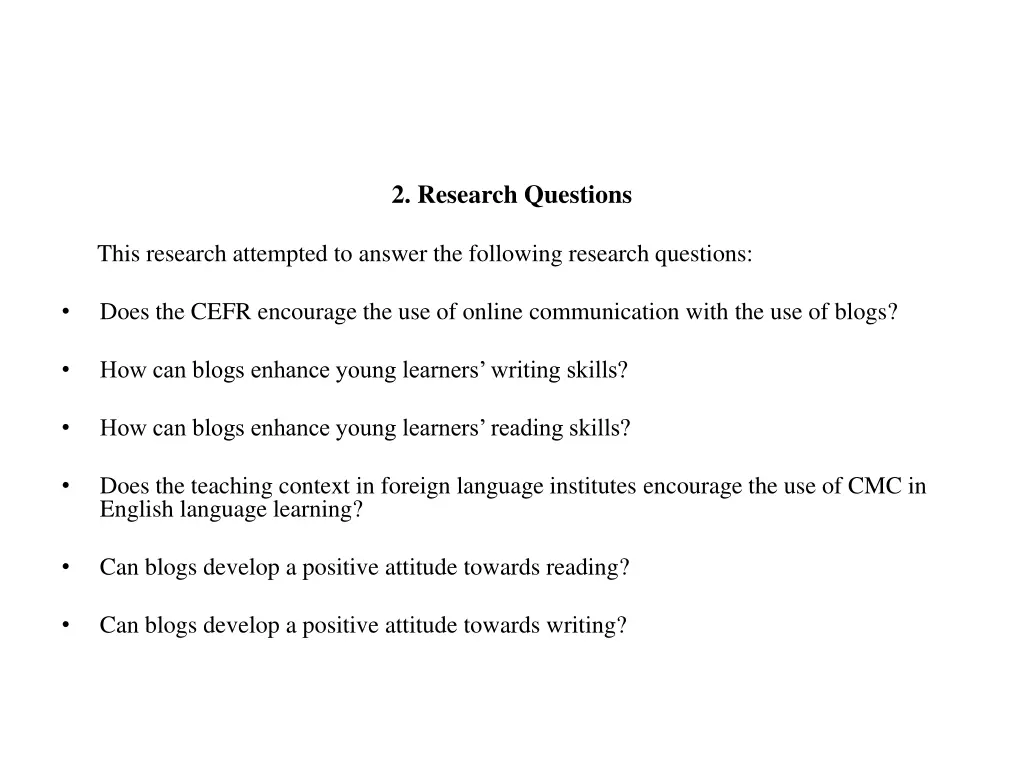 2 research questions