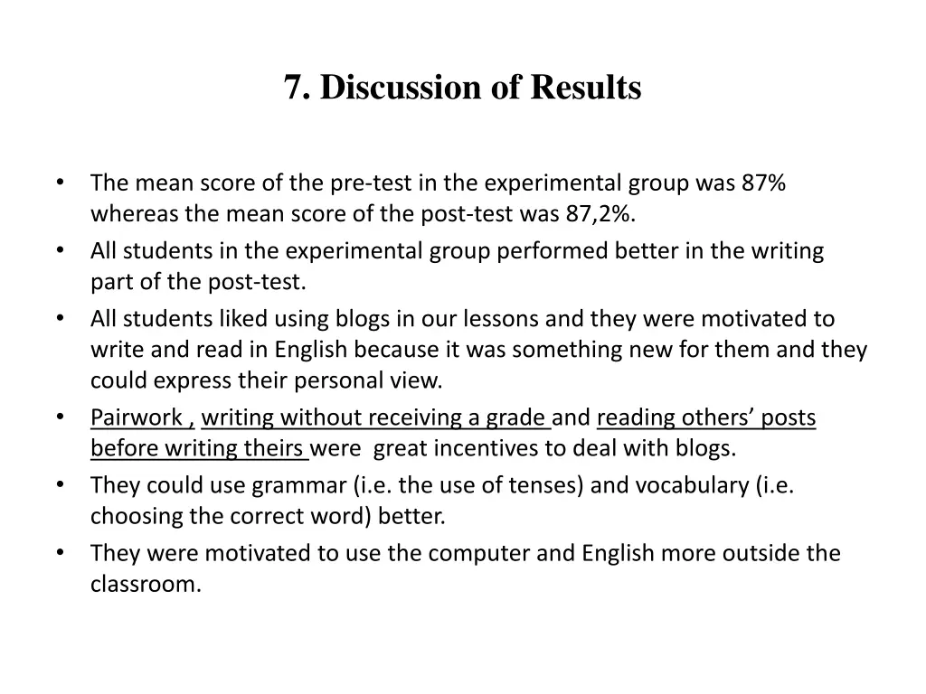 7 discussion of results