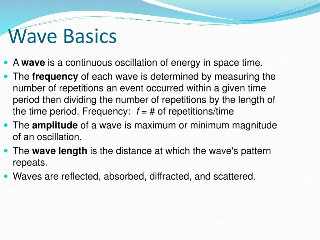 wave basics