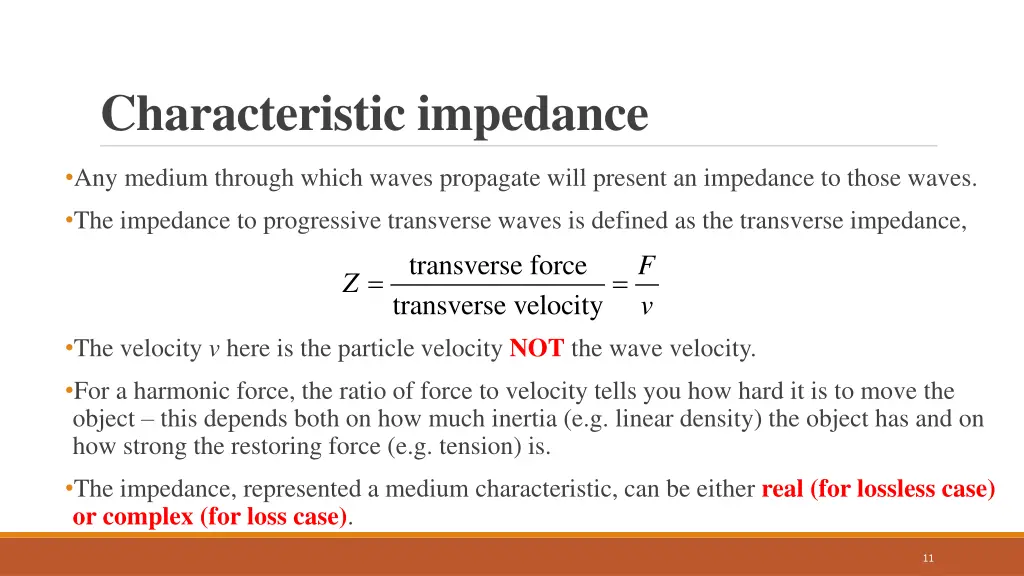 characteristic impedance