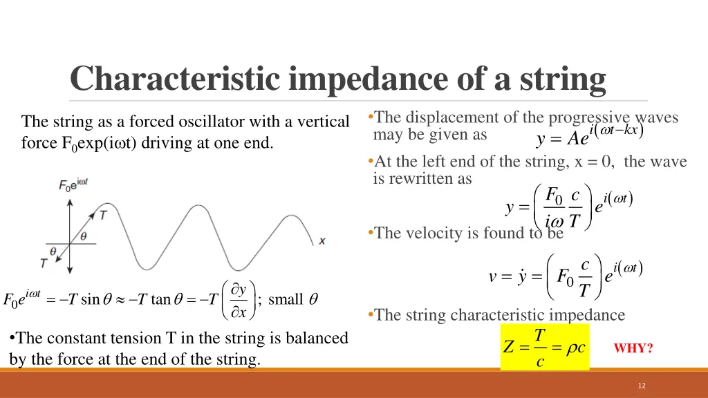 characteristic impedance of a string