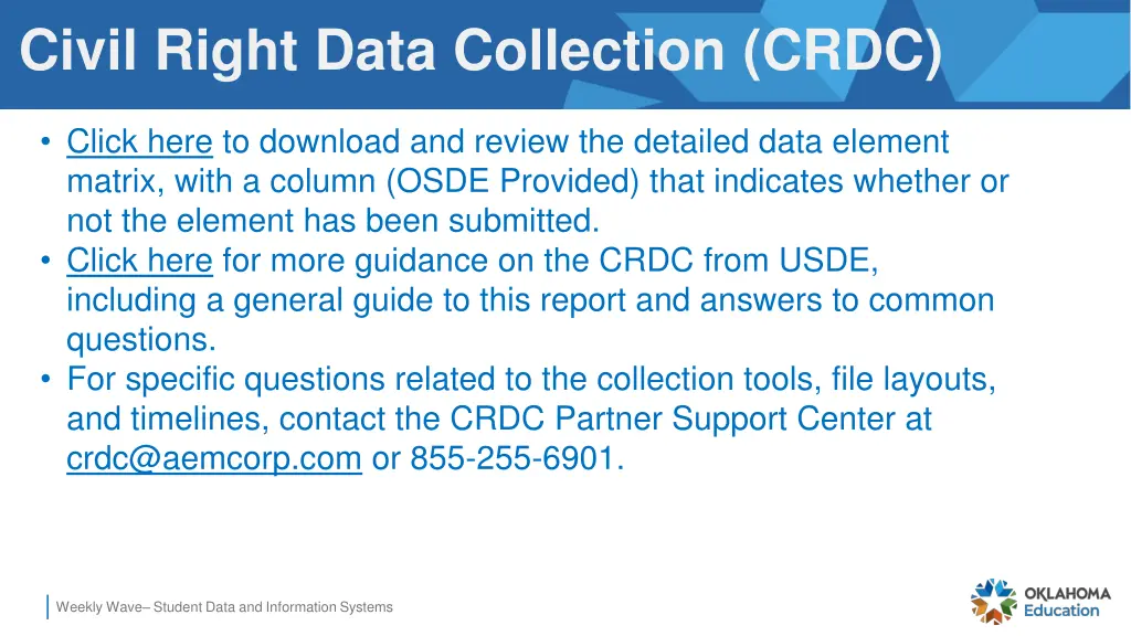 civil right data collection crdc 1