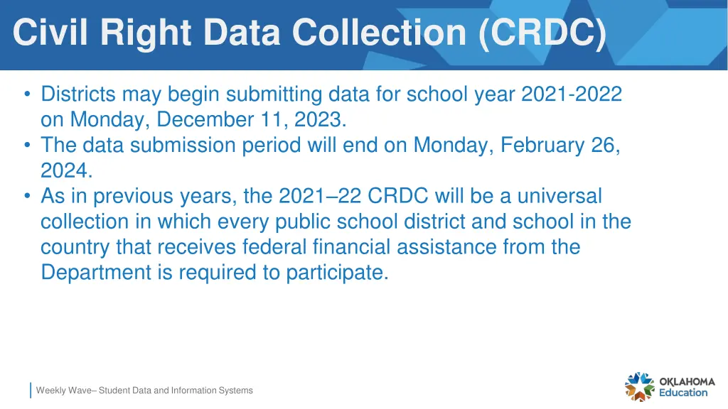 civil right data collection crdc