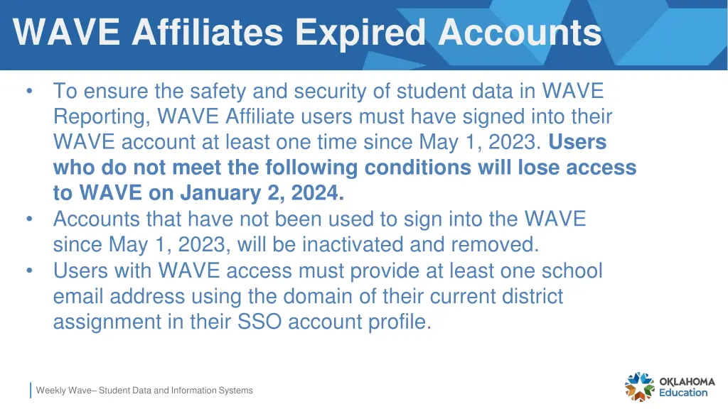 wave affiliates expired accounts