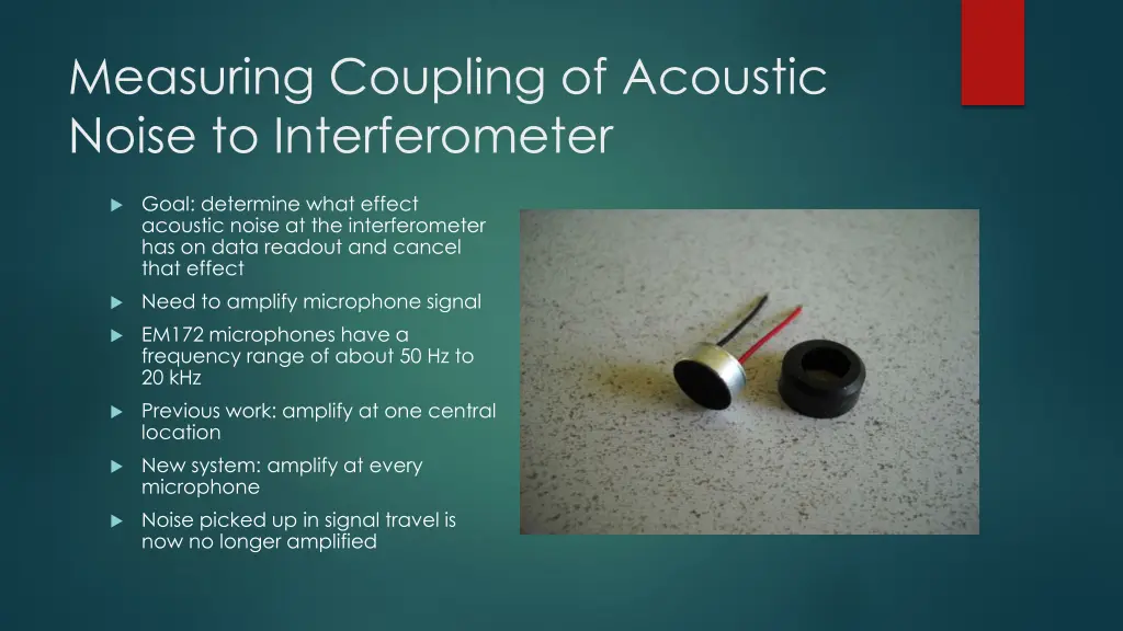 measuring coupling of acoustic noise