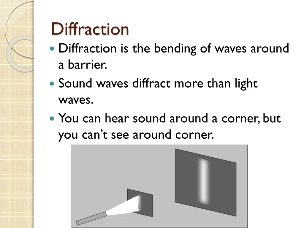 diffraction diffraction is the bending of waves