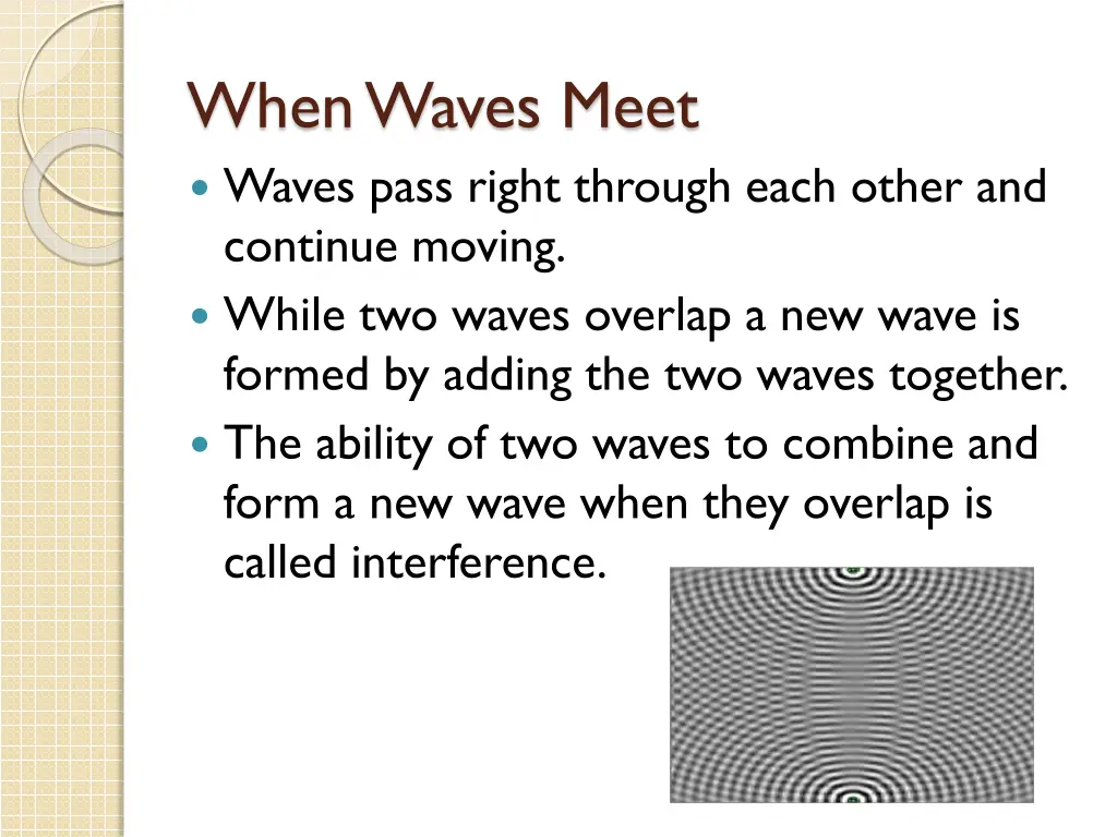 when waves meet waves pass right through each