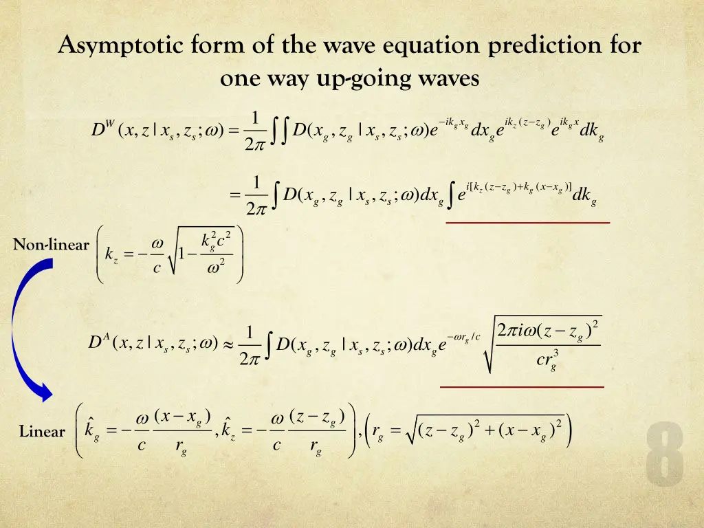 asymptotic form of the wave equation prediction 3