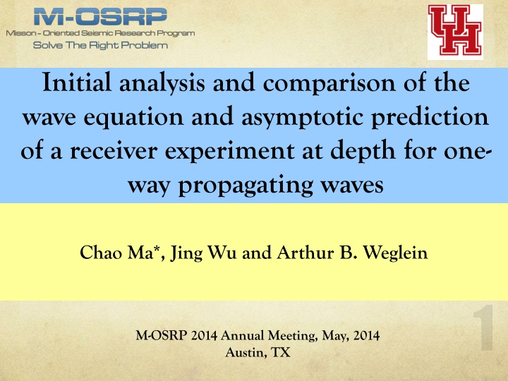 initial analysis and comparison of the wave