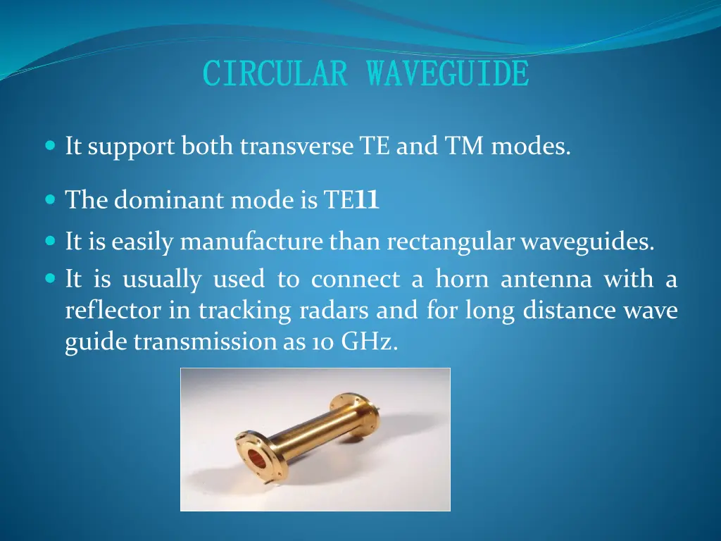 circular waveguide circular waveguide