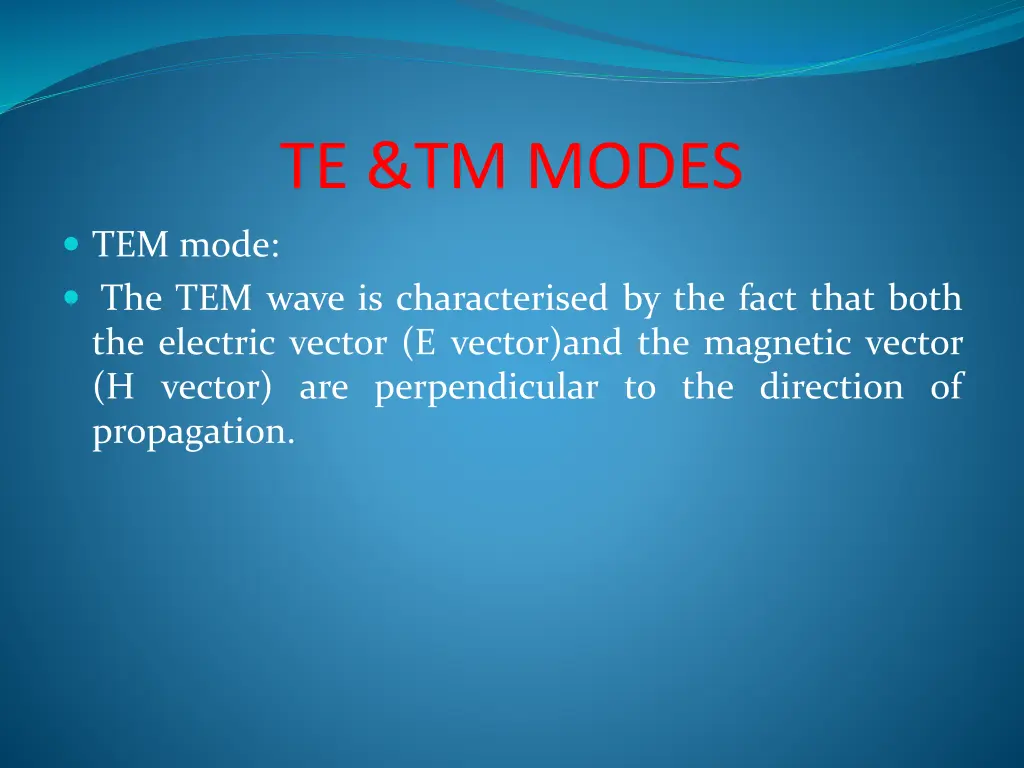 te tm modes 1