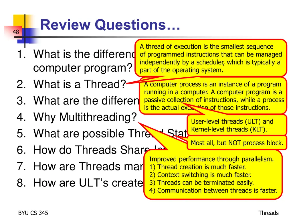 review questions