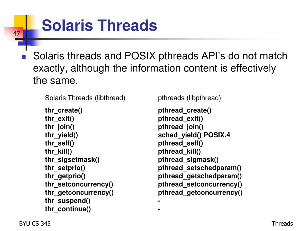 solaris threads