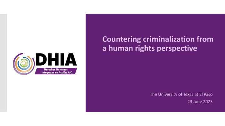 countering criminalization from a human rights