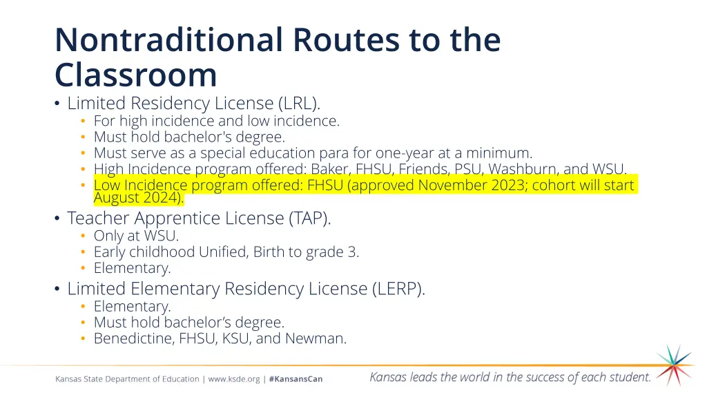 nontraditional routes to the classroom