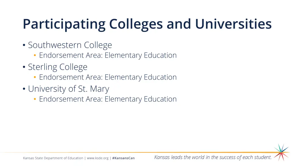 participating colleges and universities 3